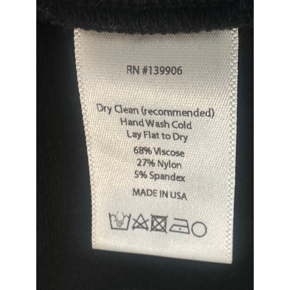 Ripley Rader Ponte Knit Wide Leg Pants Black Size 2 Small High Rise Pull On - Picture 9 of 9